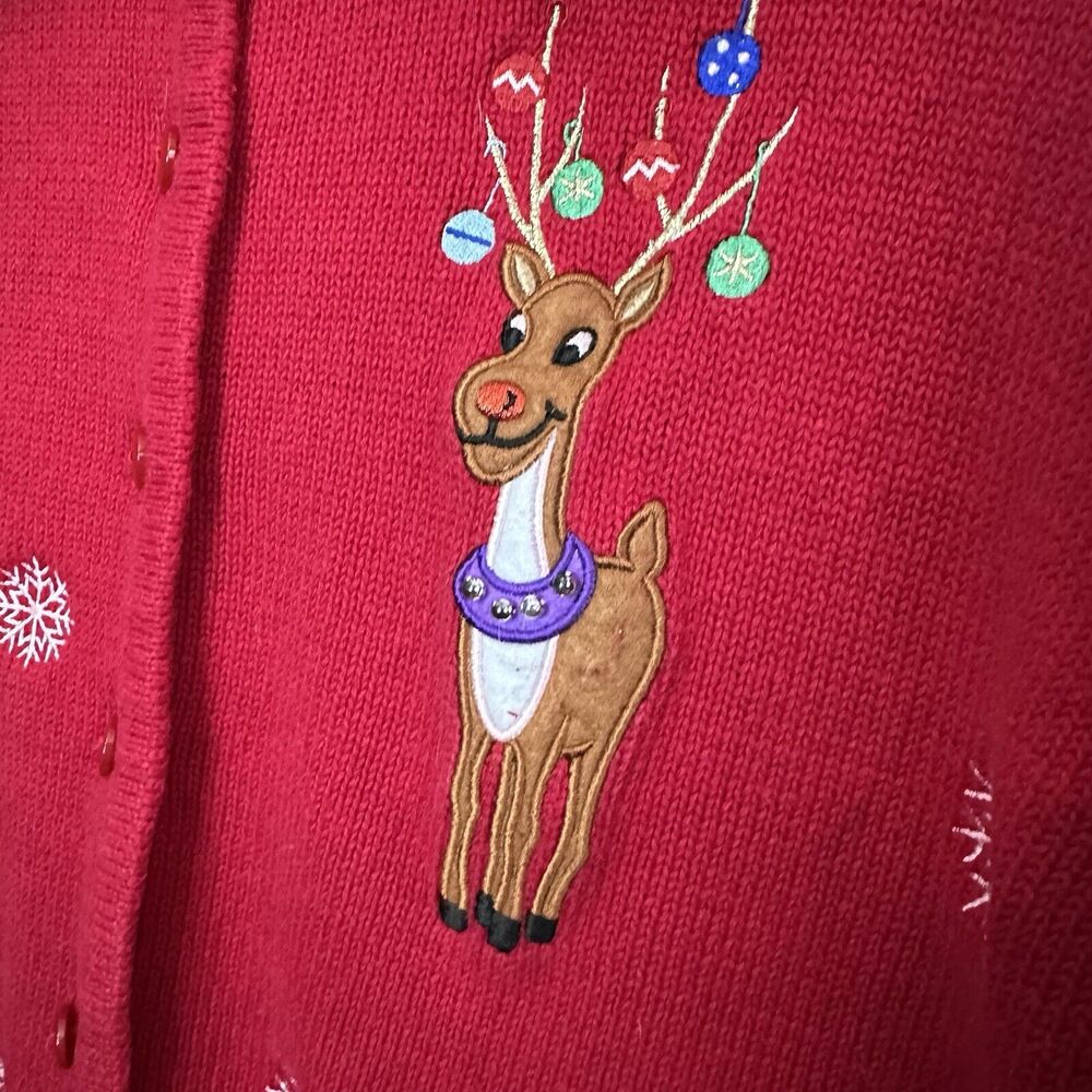 Vintage Classic Elements Button Front Sweater Kit… - image 3